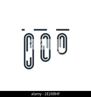 Vertical alignment outline vector icon. Thin line black vertical alignment icon, flat vector simple element illustration from editable geometric figur Stock Vector