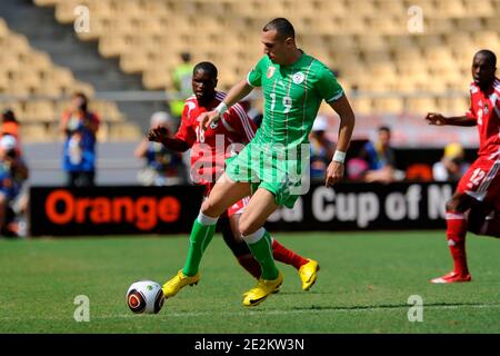 Algeria's Hassan Yebda during the African Soccer Cup of Nations Soccer match, Group A, Algeria vs Malawi in Luanda, Angola on January 11, 2010. Malawi won 3-0. Photo by RainbowPress/Cameleon/ABACAPRESS.COM Stock Photo