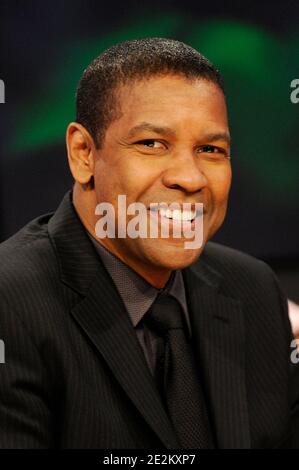 Denzel Washington promotes his new film 'Book Of Eli during' the taping of BETs 106 & Park in New York City, NY, USA on January 14, 2010.Photo by Mehdi Taamallah/Elevation Photos/ABACAPRESS.COM Stock Photo