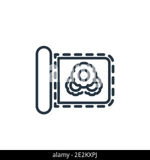 Prototyping outline vector icon. Thin line black prototyping icon, flat vector simple element illustration from editable general concept isolated stro Stock Vector