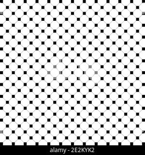 Square black. Empty and filled squares. The grid of intersecting lines. Abstract seamless pattern with squares Stock Vector