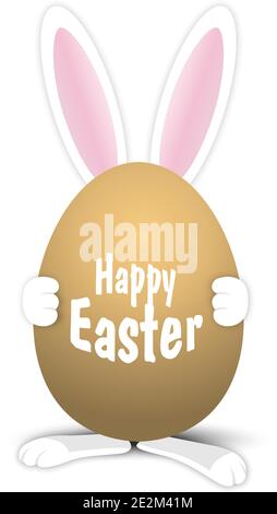 Easter Egg. Easter Rabbit. Easter Bunny. Vector illustration. Eps10 Stock Vector