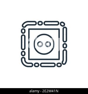 Simple outlet socket icon. Editable vector Stock Vector Image & Art - Alamy