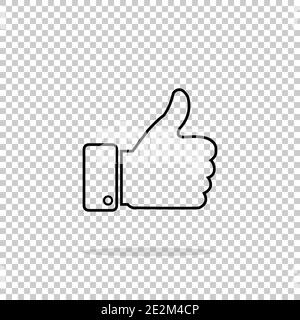 Like icon. Vector illustration on isolated background Stock Vector