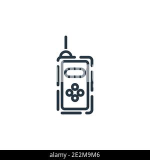 Laser measurement outline vector icon. Thin line black laser measurement icon, flat vector simple element illustration from editable general concept i Stock Vector