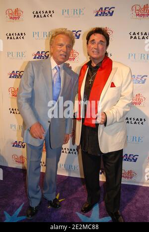 LAS VEGAS - FEBRUARY 20,2008: Siegfried Fischbacher and Roy Horn arrive at the Grand Opening of Bette Midler's 'The Showgirl Must Go On' at Caesars Palace February 20, 2008 - Caesars Palace Las Vegas, NV United States  People:  Siegfried Fischbacher, Roy Horn Credit: hoo-me / MediaPunch Stock Photo