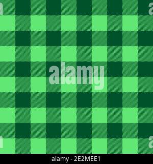 Green Plaid texture. Plaid pattern. Template for clothing fabrics. Seamless vector background. Stock Vector
