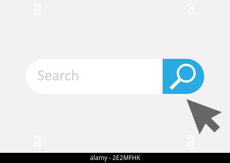 Search Bar for UI. Search icon in flat design. Eps10 Stock Vector