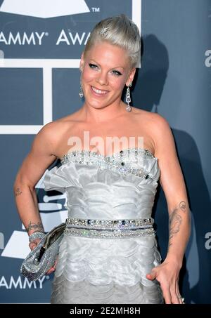 Pink at the 52nd Annual Grammy Awards, held at the Staples Center in Los Angeles, CA, USA on January 31, 2010. Photo by Lionel Hahn/ABACAPRESS.COM (Pictured: Pink) Stock Photo