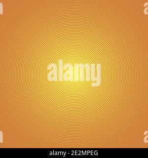Sun rays. Circle rays. Orange background. Spiral. Summer orange background with circle pattern Stock Vector