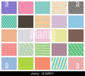 Mini washi tape strips colorful vector collection. Illustration of