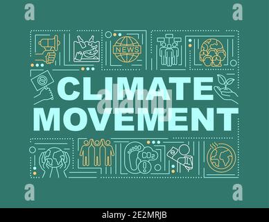 Climate justice word concepts banner Stock Vector