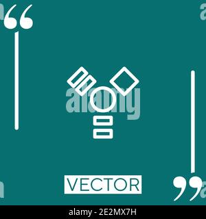 firewire vector icon Linear icon. Editable stroke line Stock Vector