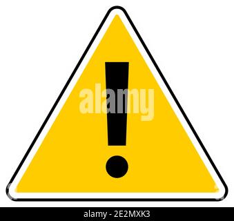 Danger sign. Attention sign. Hazard warning attention sign Stock Vector