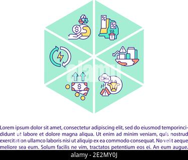 Climate justice concept icon with text Stock Vector
