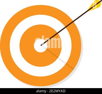 Target icon in flat style. Business concept. Eps10 Stock Vector