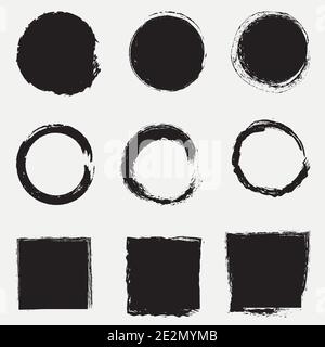 Different Stamps Set Stock Vector