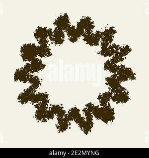 Round Frame Stock Vector