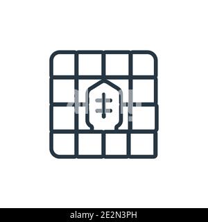 Shogi outline vector icon. Thin line black shogi icon, flat vector simple element illustration from editable entertainment concept isolated stroke on Stock Vector