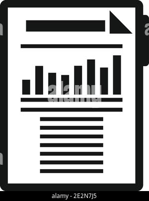 Estimator clipboard icon, simple style Stock Vector