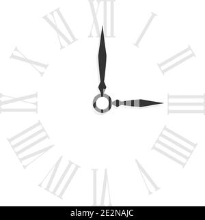 Elegant roman numeral clock face. Vector Stock Vector Image & Art - Alamy