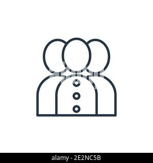 Customer outline vector icon. Thin line black customer icon, flat vector simple element illustration from editable customer service concept isolated s Stock Vector