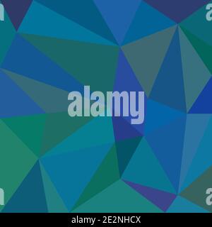 Blue bright colored abstract background in contemporary low poly style Stock Vector