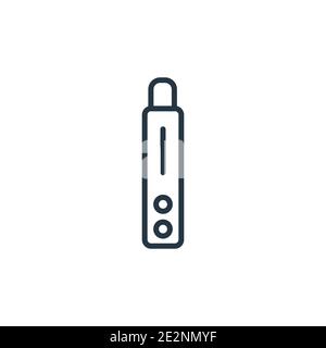 Vaporizer outline vector icon. Thin line black vaporizer icon, flat vector simple element illustration from editable electronic devices concept isolat Stock Vector