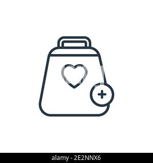 Wishlist outline vector icon. Thin line black wishlist icon, flat vector simple element illustration from editable fashion and commerce concept isolat Stock Vector
