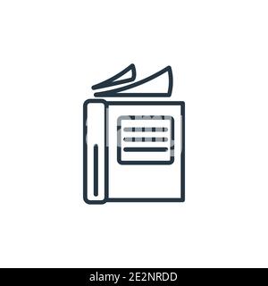 Catalogue Outline Vector Icon. Thin Line Black Catalogue Icon