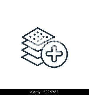Arrange outline vector icon. Thin line black arrange icon, flat vector simple element illustration from editable education concept isolated on white b Stock Vector