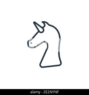 Myth outline vector icon. Thin line black myth icon, flat vector simple element illustration from editable fairy tale concept isolated on white backgr Stock Vector