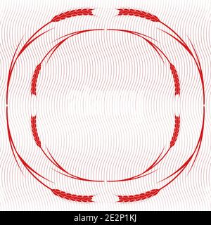 Wheaten Ear Element 7 Stock Vector