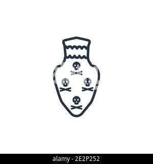 Neck gaiter outline vector icon. Thin line black neck gaiter icon, flat vector simple element illustration from editable fashion concept isolated stro Stock Vector