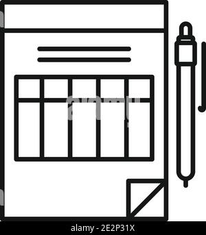 Estimator startup icon, outline style Stock Vector