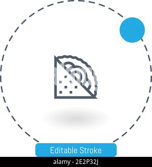 jacket vector icon editable stroke outline icons for web and mobile Stock Vector