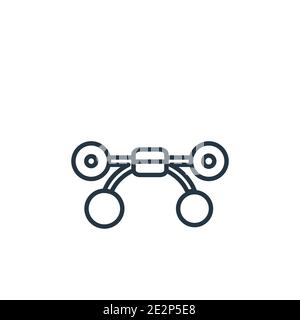 Graphic tool outline vector icon. Thin line black graphic tool icon, flat vector simple element illustration from editable creative pocess concept iso Stock Vector