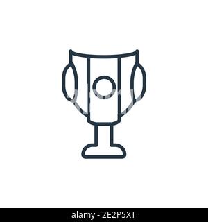 Score outline vector icon. Thin line black score icon, flat vector simple element illustration from editable arcade concept isolated on white backgrou Stock Vector