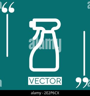 spray vector icon Linear icon. Editable stroke line Stock Vector