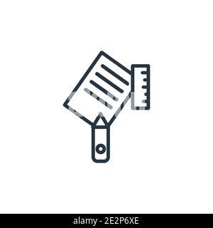 Measures plan outline vector icon. Thin line black measures plan icon, flat vector simple element illustration from editable construction concept isol Stock Vector