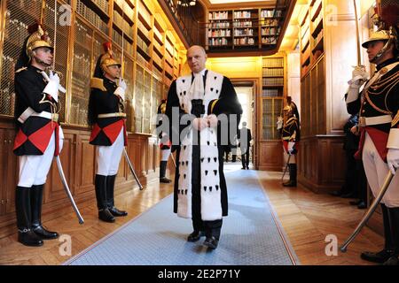 Didier Migaud, newly-appointed president of the Court of Accounts ( Cour des Comptes) is pictured during a ceremony of his inauguration in Paris, France on March 11, 2010. Photo by Jacques Witt/Pool/ABACAPRESS.COM Stock Photo