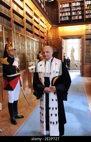 Didier Migaud, newly-appointed president of the Court of Accounts ( Cour des Comptes) is pictured during a ceremony of his inauguration in Paris, France on March 11, 2010. Photo by Jacques Witt/Pool/ABACAPRESS.COM Stock Photo