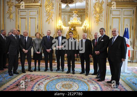 French members of the Constitutional Council Guy Canivet, Jean-Louis ...