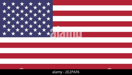 united states of america flag in map and stars vector illustration ...