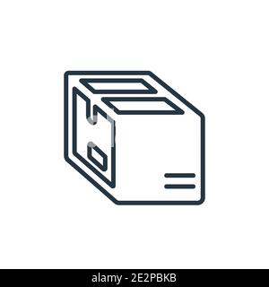 Cargo parcels container icon outline vector. Package delivery. Service ...
