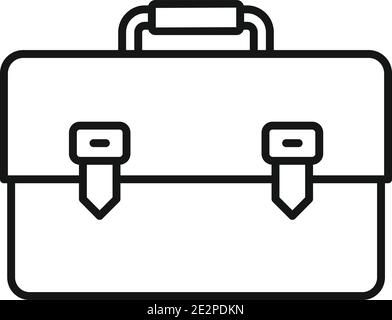 Estimator briefcase icon, outline style Stock Vector