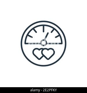 Gauge outline vector icon. Thin line black gauge icon, flat vector simple element illustration from editable ethics concept isolated on white backgrou Stock Vector