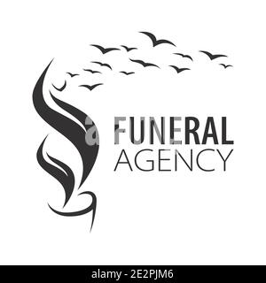Vector logo of funeral services Stock Vector