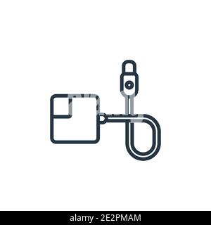 Magsafe outline vector icon. Thin line black magsafe icon, flat vector simple element illustration from editable electronic devices concept isolated o Stock Vector