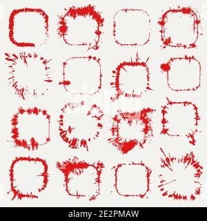 Rounded Stroke Stamp 7 Stock Vector